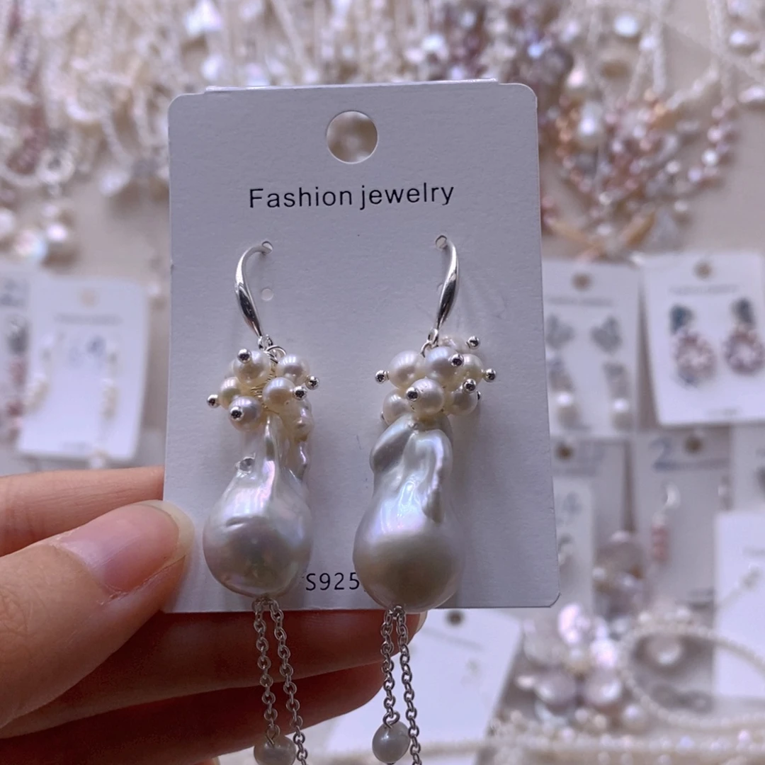 未镶嵌耳饰淡水珍珠