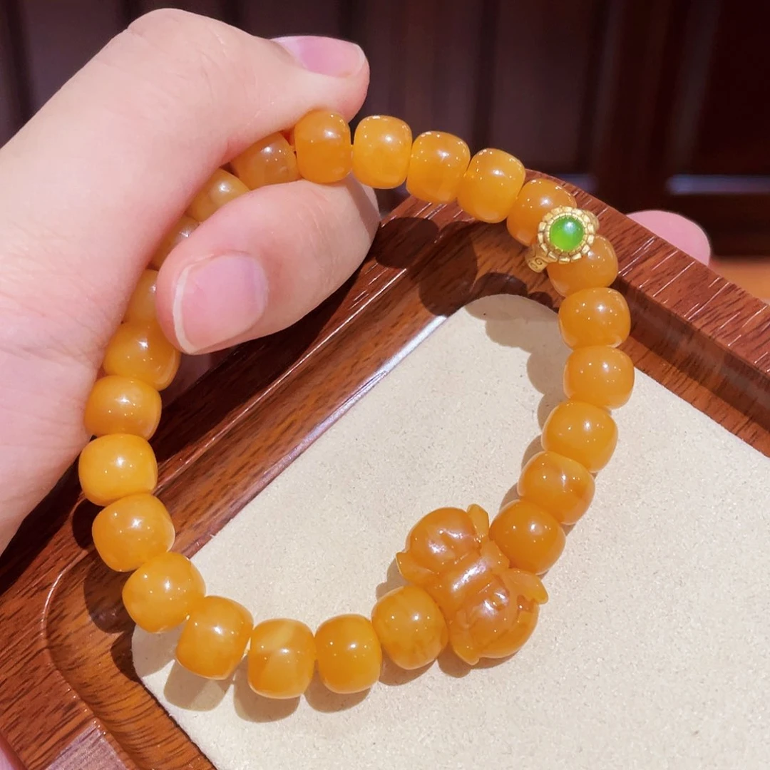 蜜蜡手链未镶嵌手串