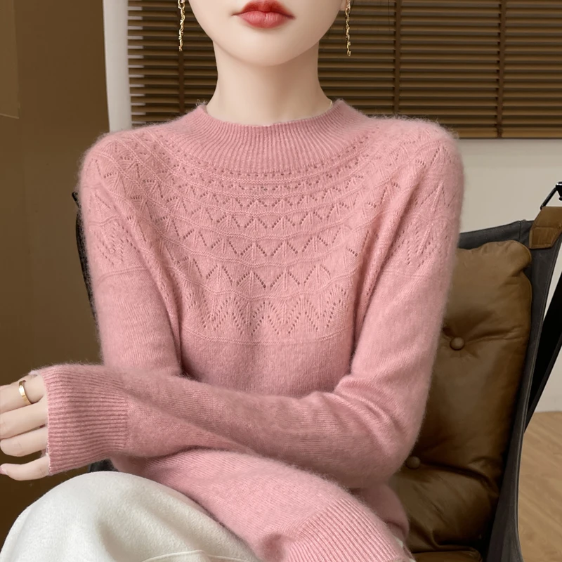 秋冬半高领上衣  柔软亲肤无缝时尚百搭