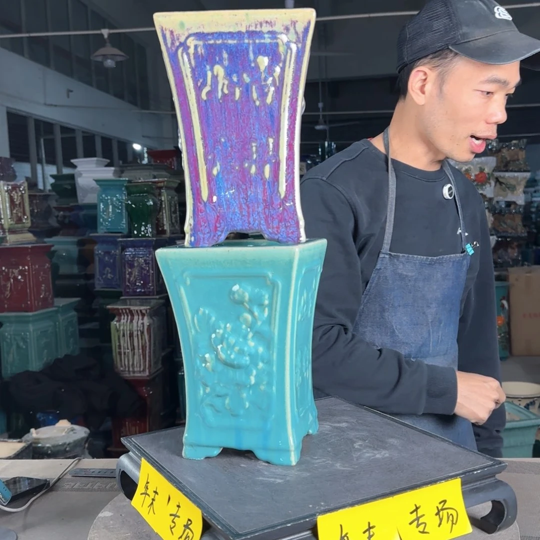 一风堂石湾花盆。微瑕