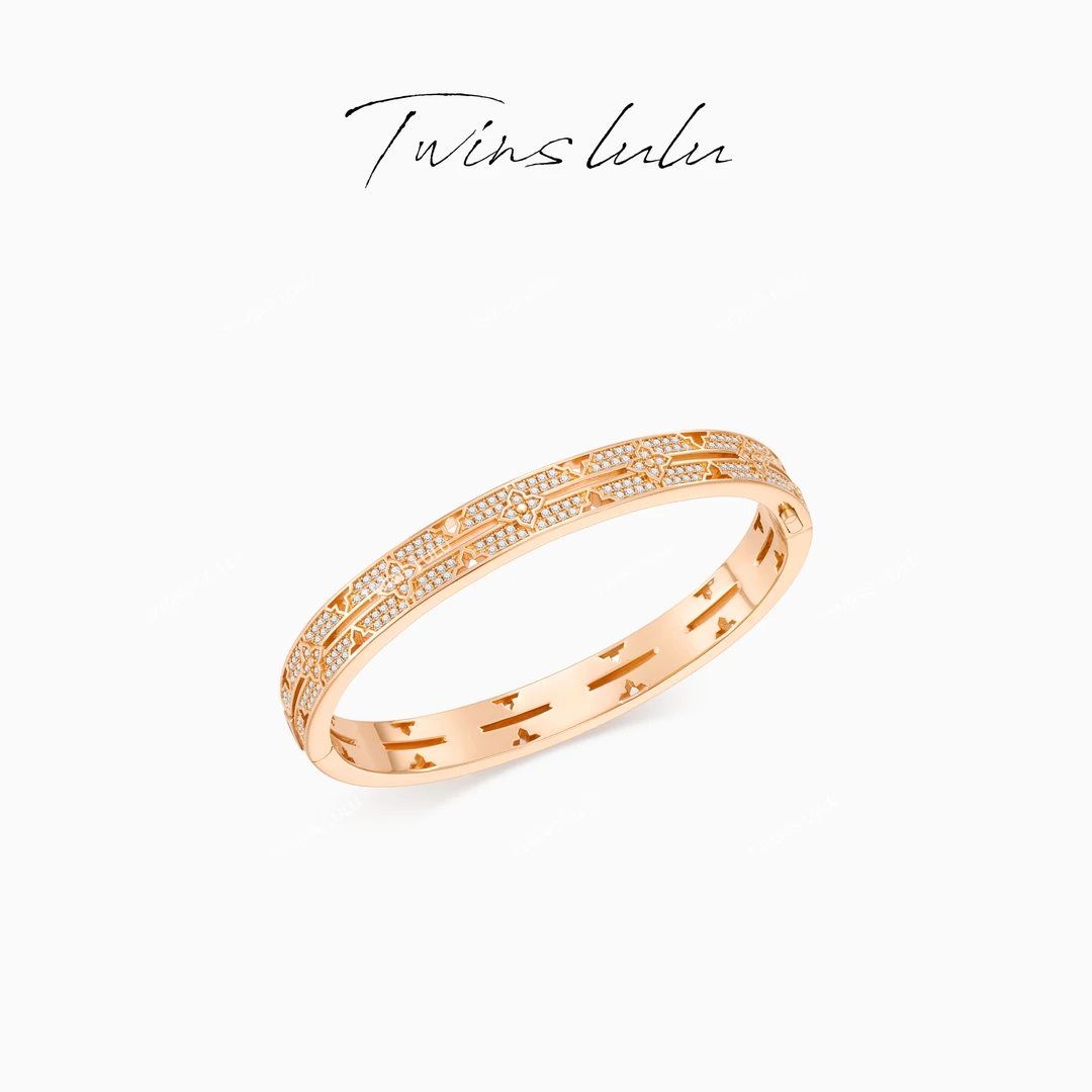 TWINS LULU 圣诞节2025年新款时尚经典百搭四叶手镯TSS7922