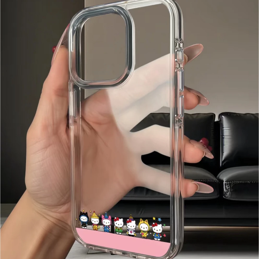 七个小矮人适用iPhone16Promax透明15手机壳14苹果13大孔12卡通11