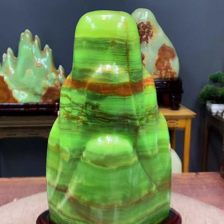 石材靠山摆件创意