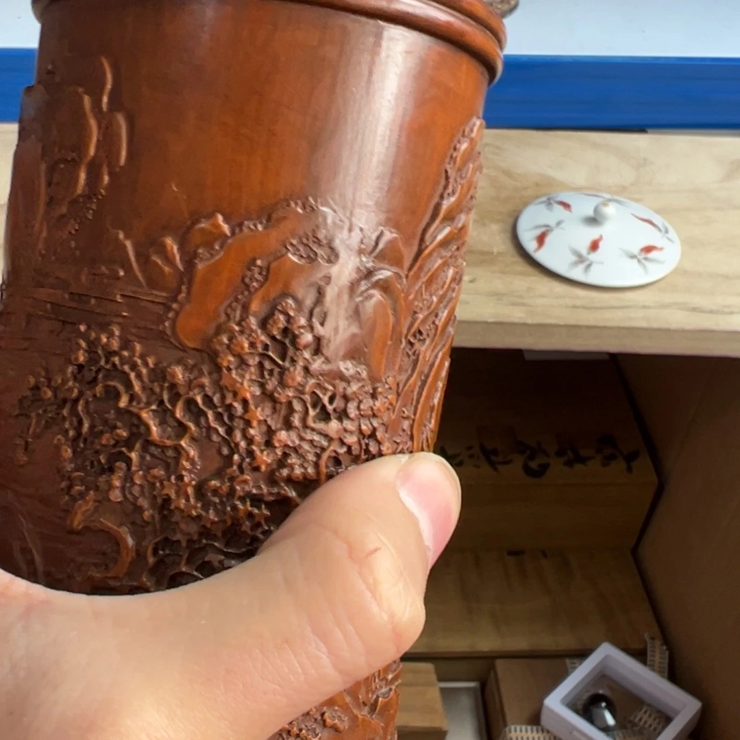紫砂茶叶盒现代工艺美术瓷器