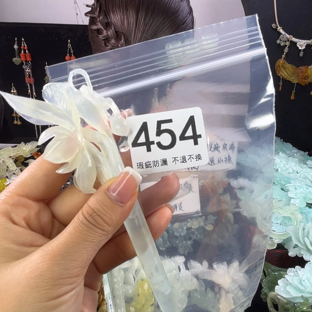 未镶嵌岫玉发饰猫*觉