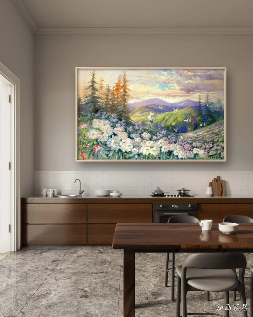 山谷阳光蝴蝶 客厅餐厅玄关卧室 装饰画