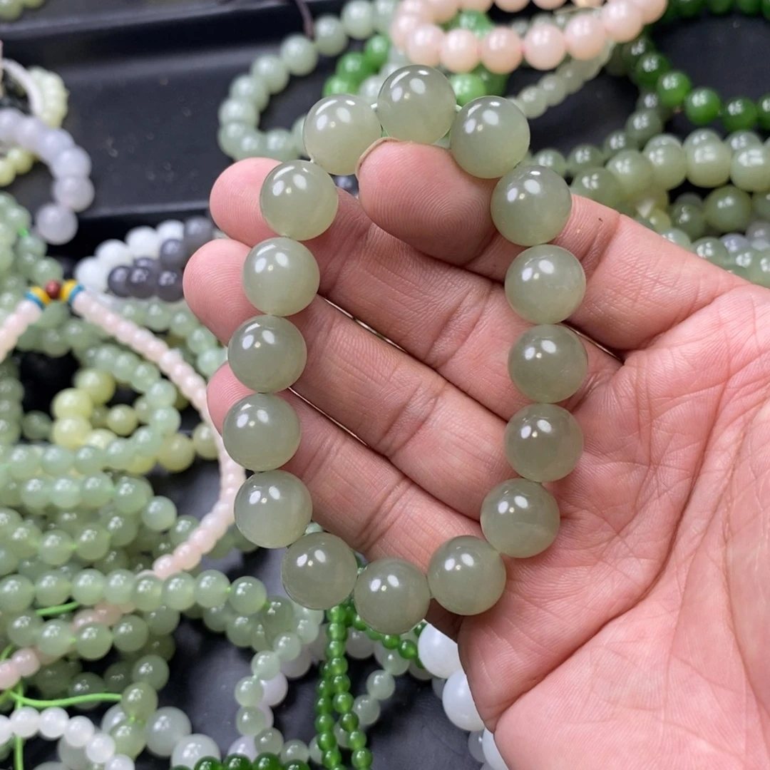 和田玉未镶嵌手链