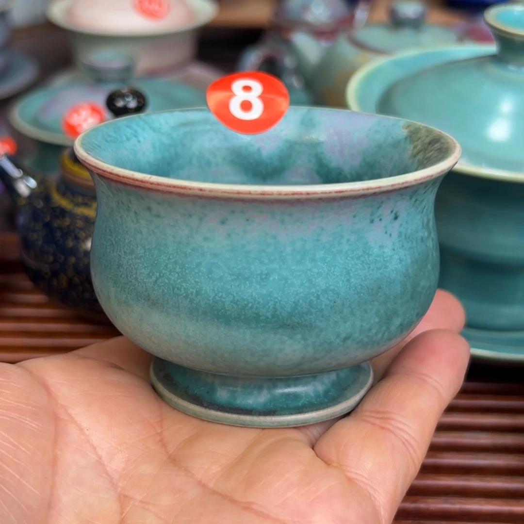 手工制作钧窑茶器