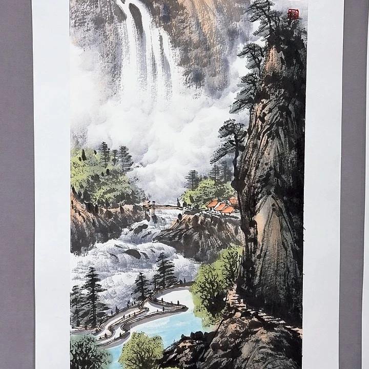 国画亲笔手绘放心去藏