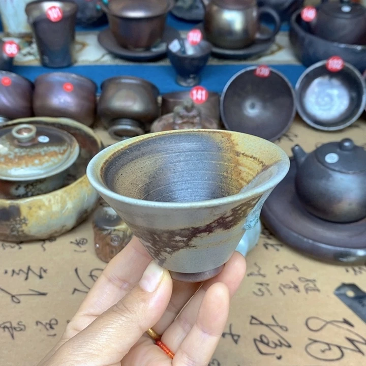杯子全手工纯柴烧裸烧茶器