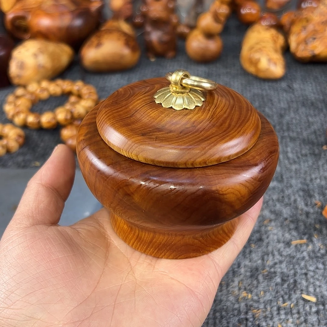 一***往崖柏太行崖柏崖窝舍利溏心罐子