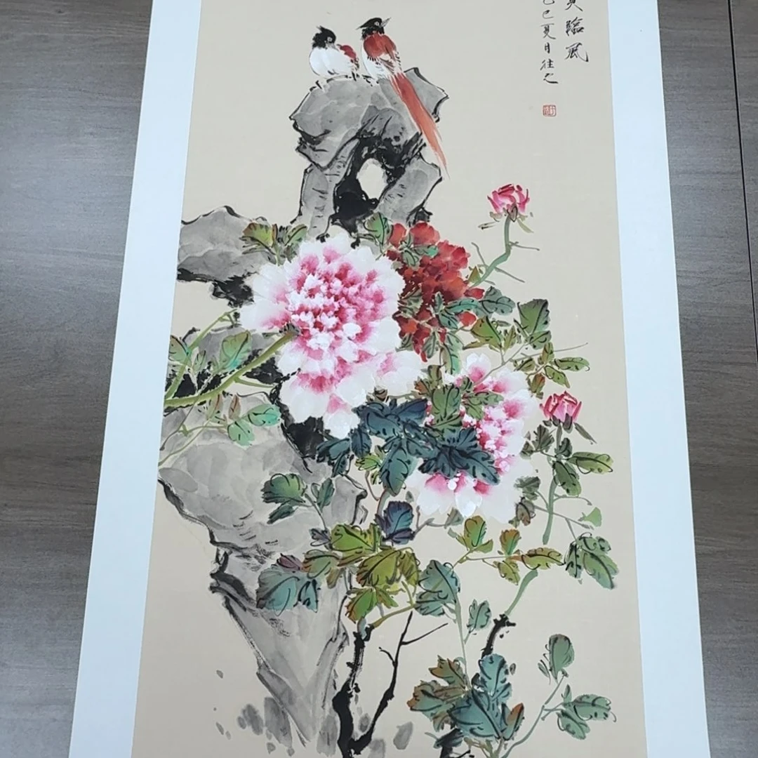 国画国画作品山水花鸟