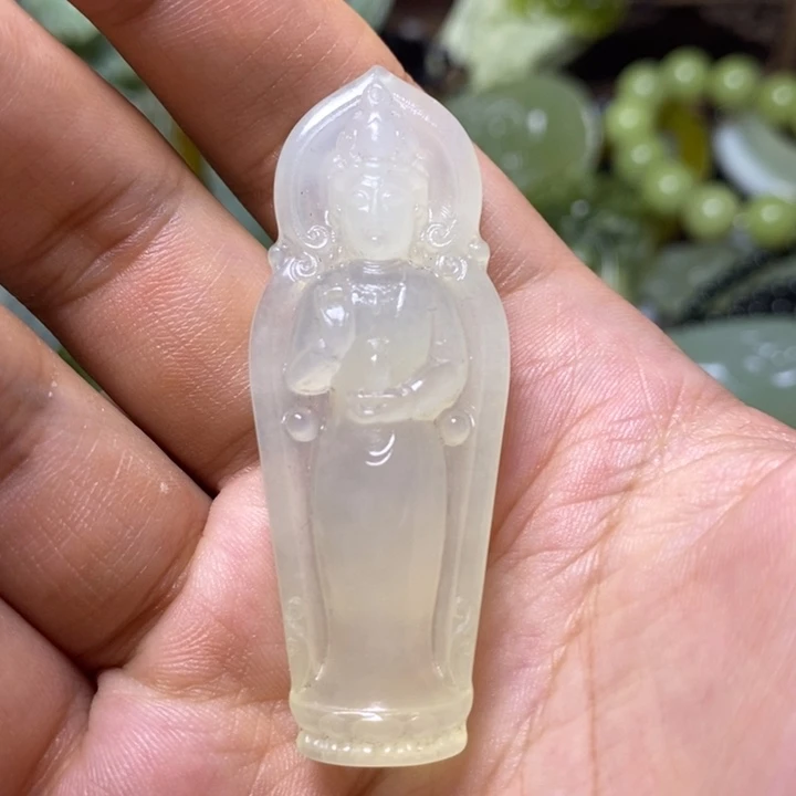 岫玉未镶嵌岫玉手把件