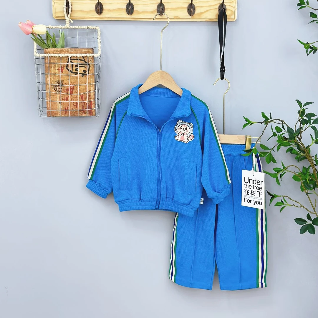 5308高端专享春秋休闲套装蓝色