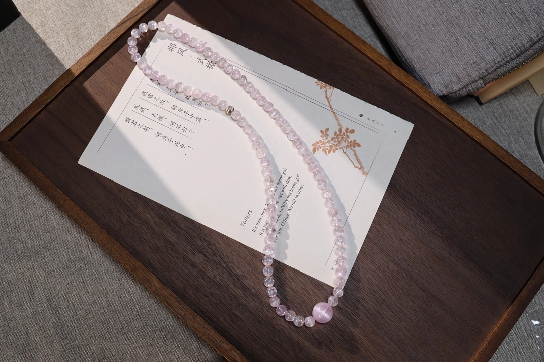 【王火火】天然拉丝紫锂辉设计款手链女小众精致时尚百搭多样性发一