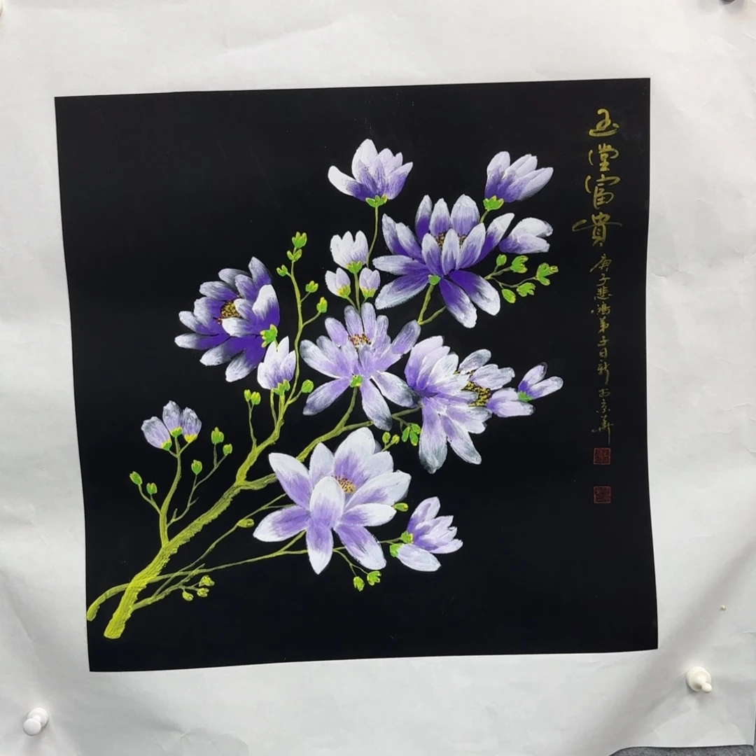 悲鸿弟子陈日新老师画作