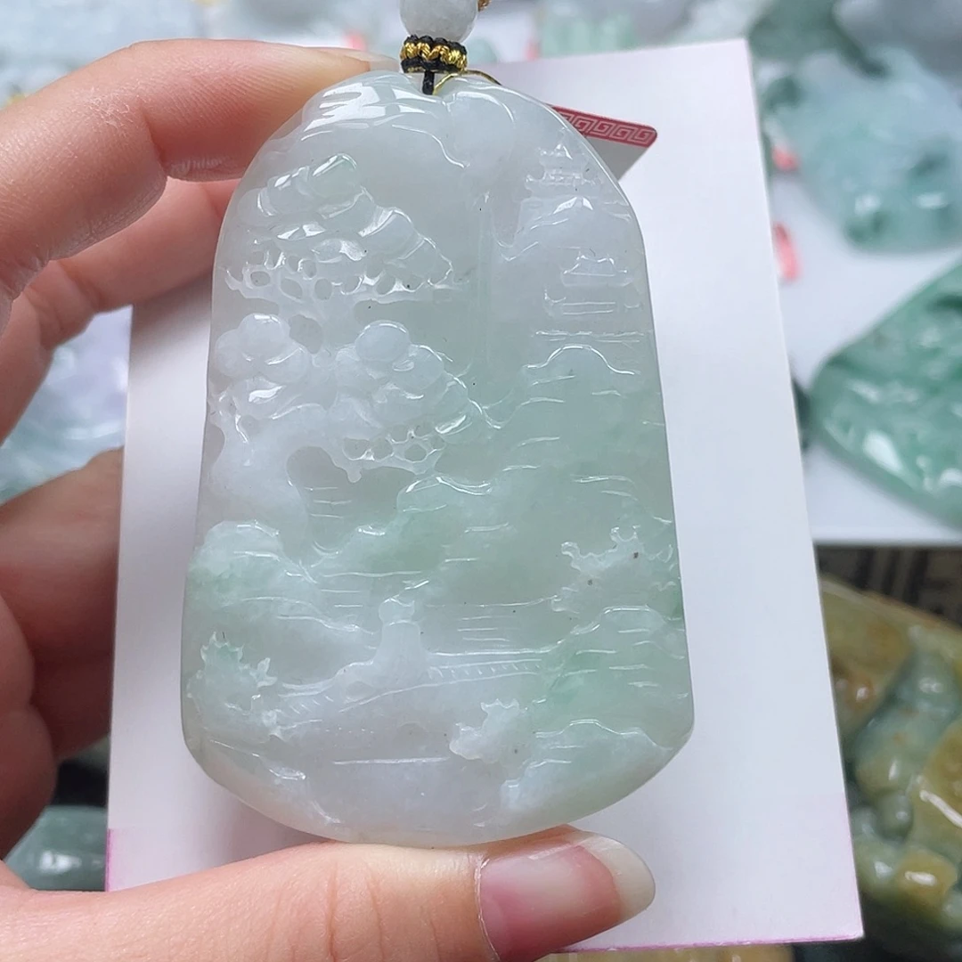 翡翠未镶嵌吊坠(不含链)