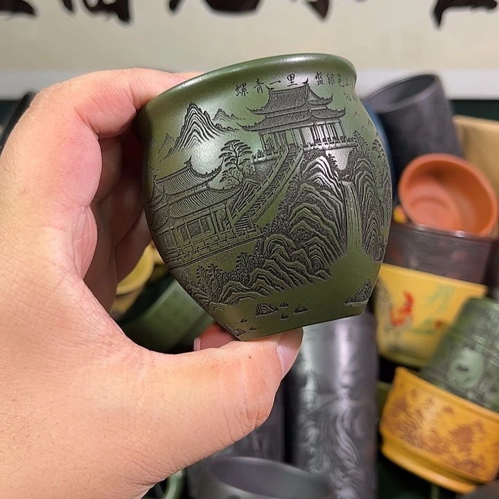 茶杯紫砂全手工紫砂主人杯
