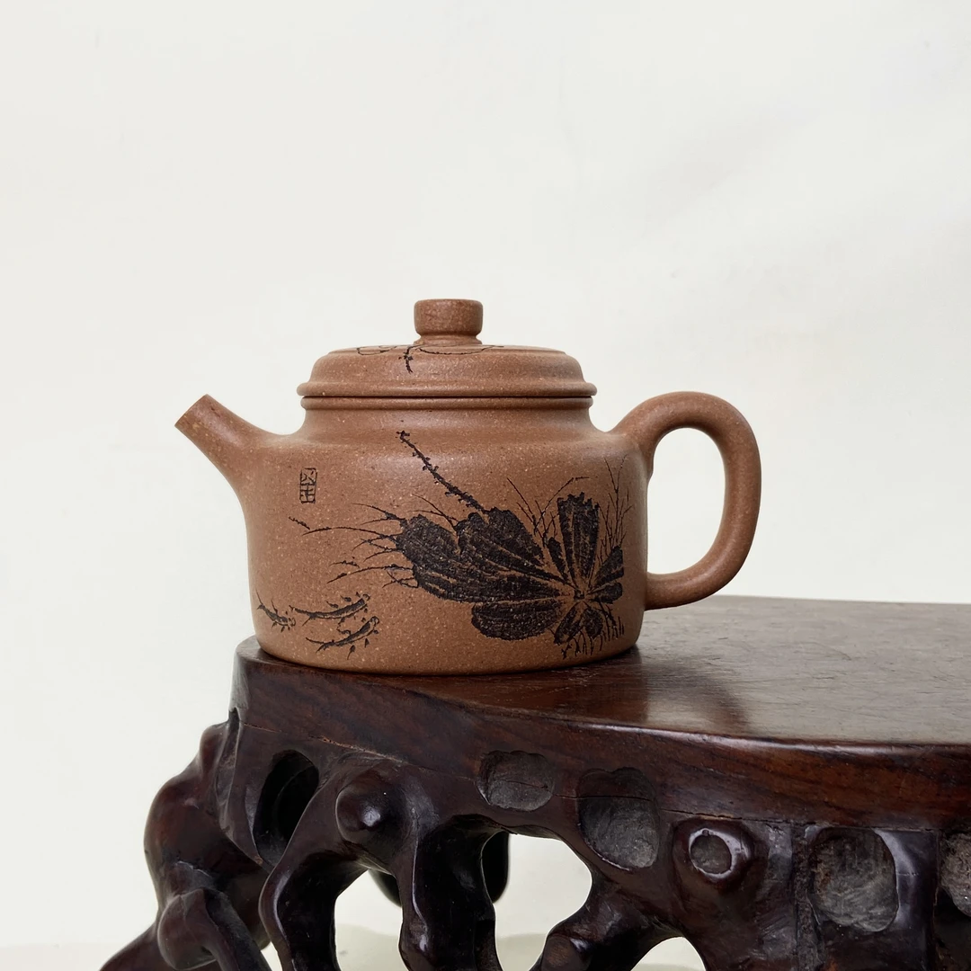 宜兴手工紫砂壶 GPQ4349-3（权寅陶记）105cc