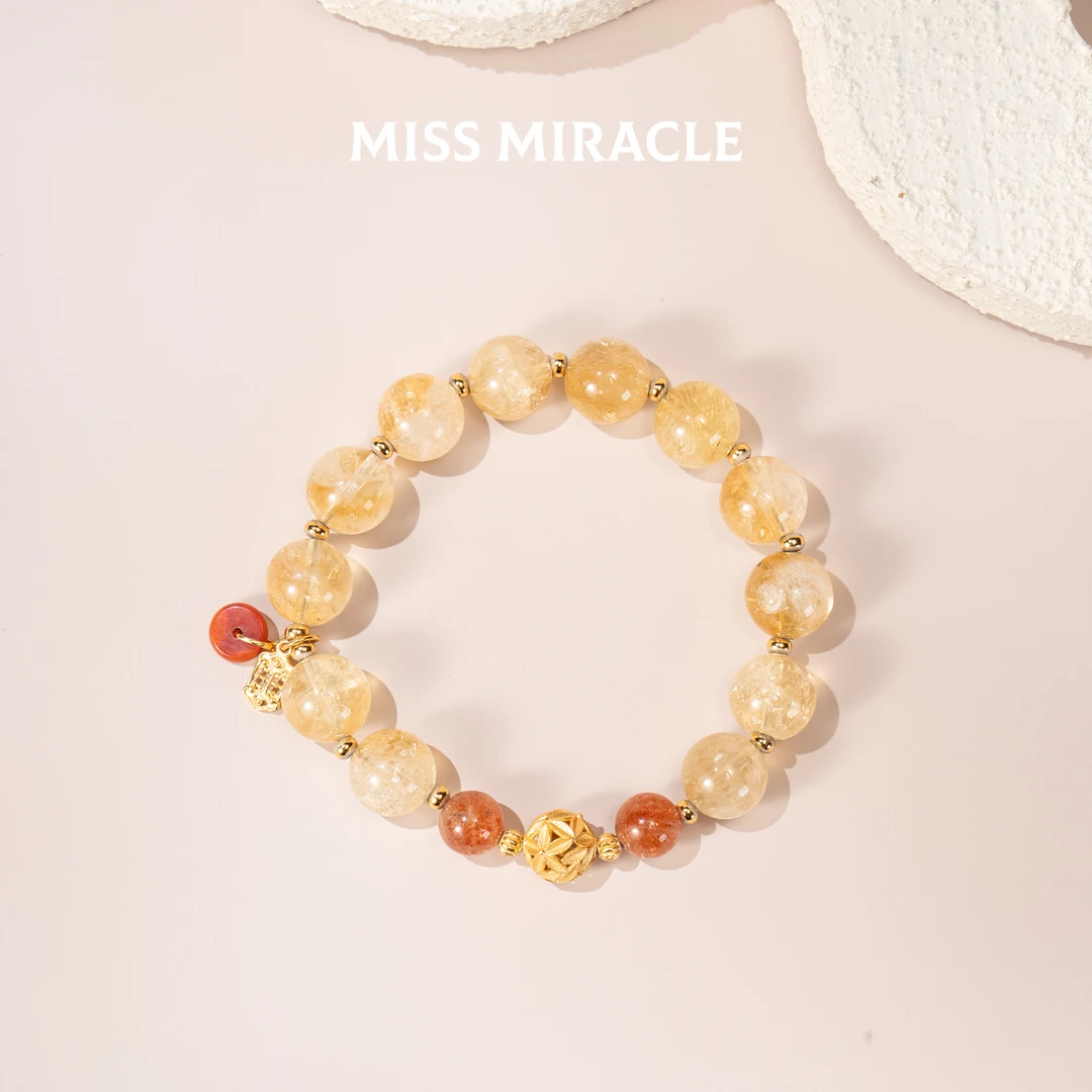 MM · 叶叶抱富 · 黄阿塞&金太阳手串 · 10mm（多样性）