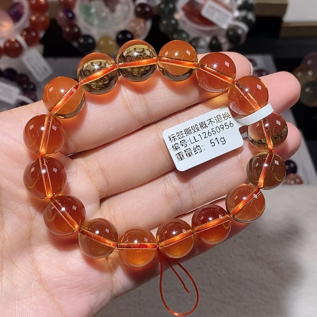 水晶手链未镶嵌黄水晶手链13.3