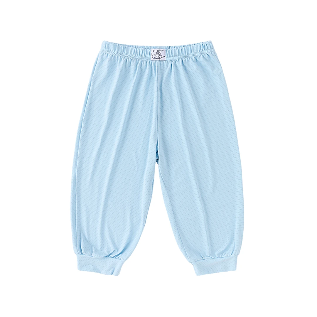 嘟嘟家男童夏装长裤网眼宝宝裤子凉感束脚裤女童薄款冰丝F4BCK103