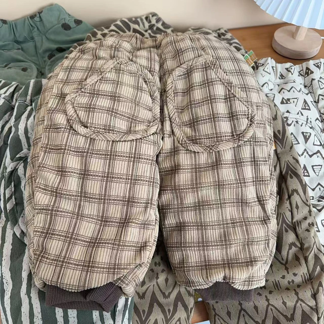 泽泽家 儿童夹棉加厚蚕丝棉裤（实物以直播间讲解为准）