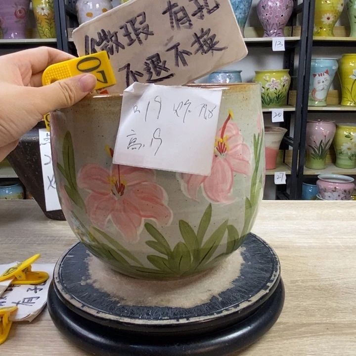 景德镇高温陶瓷花盆