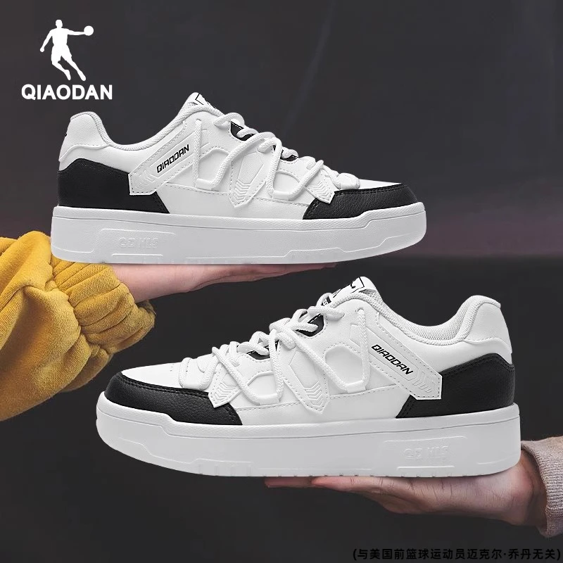 乔丹小白鞋女板鞋2025冬季厚底低帮休闲鞋设计感小众学生运动鞋女