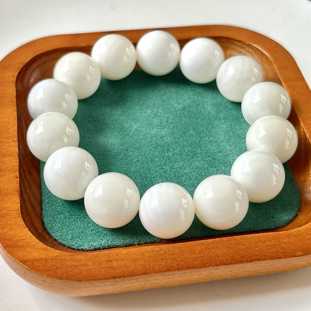 手链 七宝车白手串14mm+-多样性发一