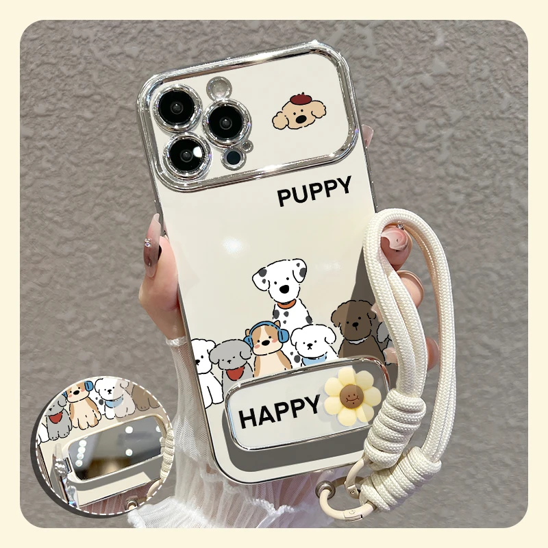 【苹果/华为/oppo/vivo/小米】适用小狗派对大视窗手机壳防摔套女款