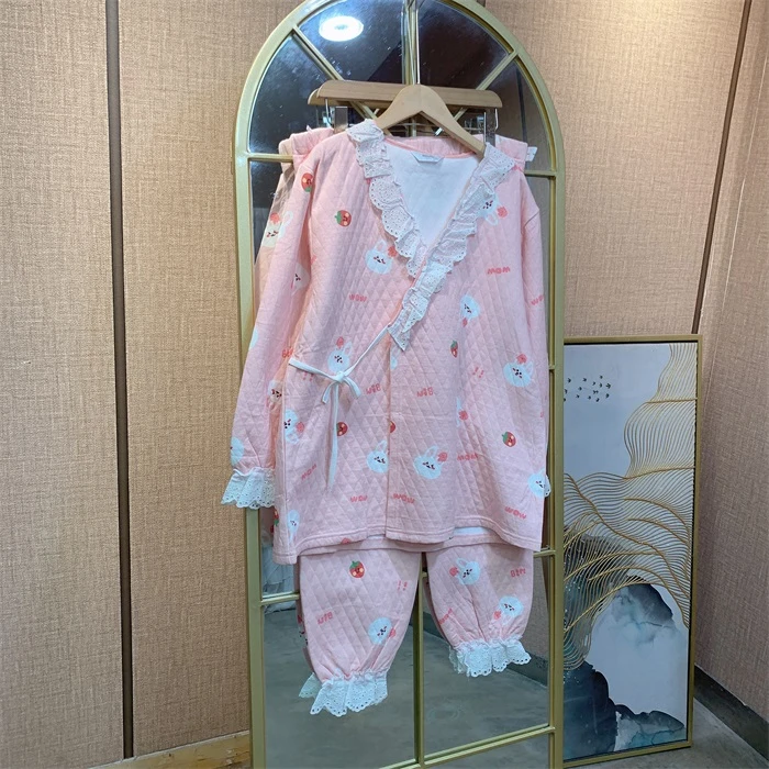 P025粉色孕妇衣两件套L100-130XL150