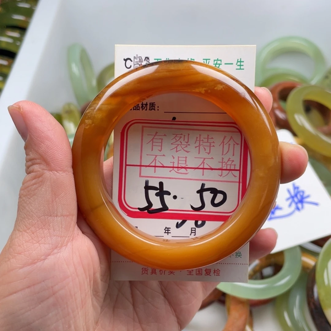 未镶嵌蛇纹石玉手镯