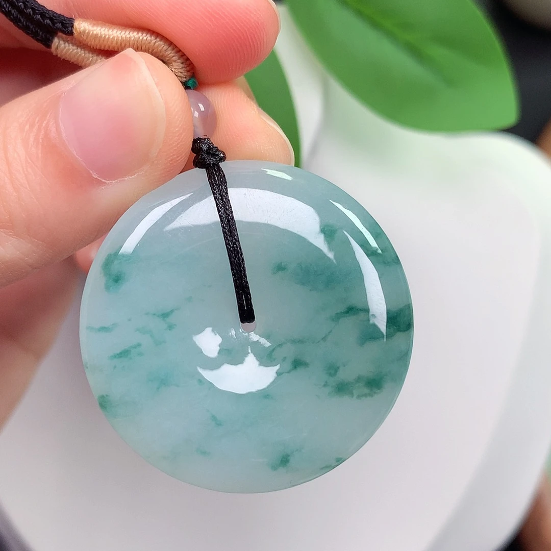 颈饰未镶嵌翡翠平安扣 35.8-6.0mm