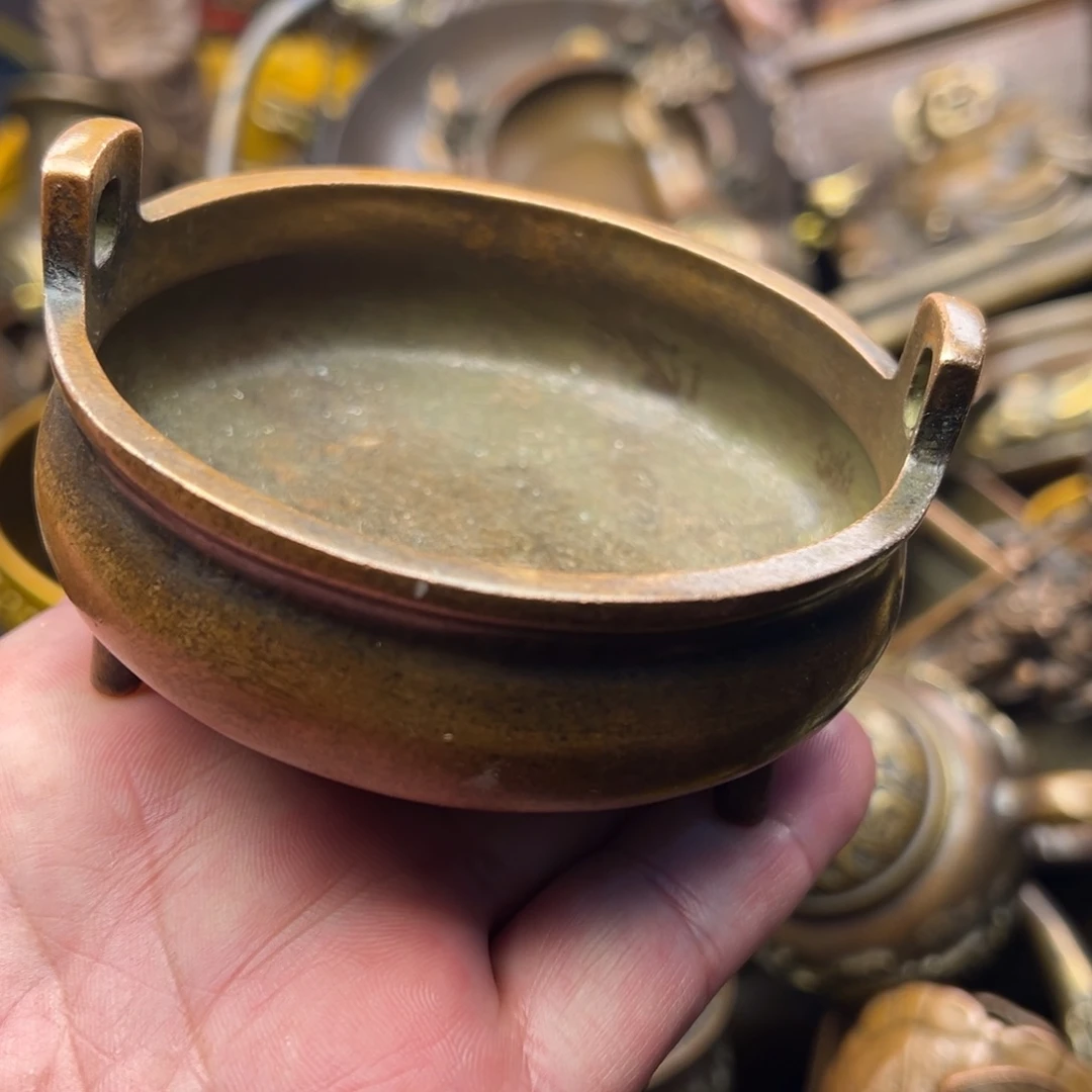 茶壶香炉铜器摆件