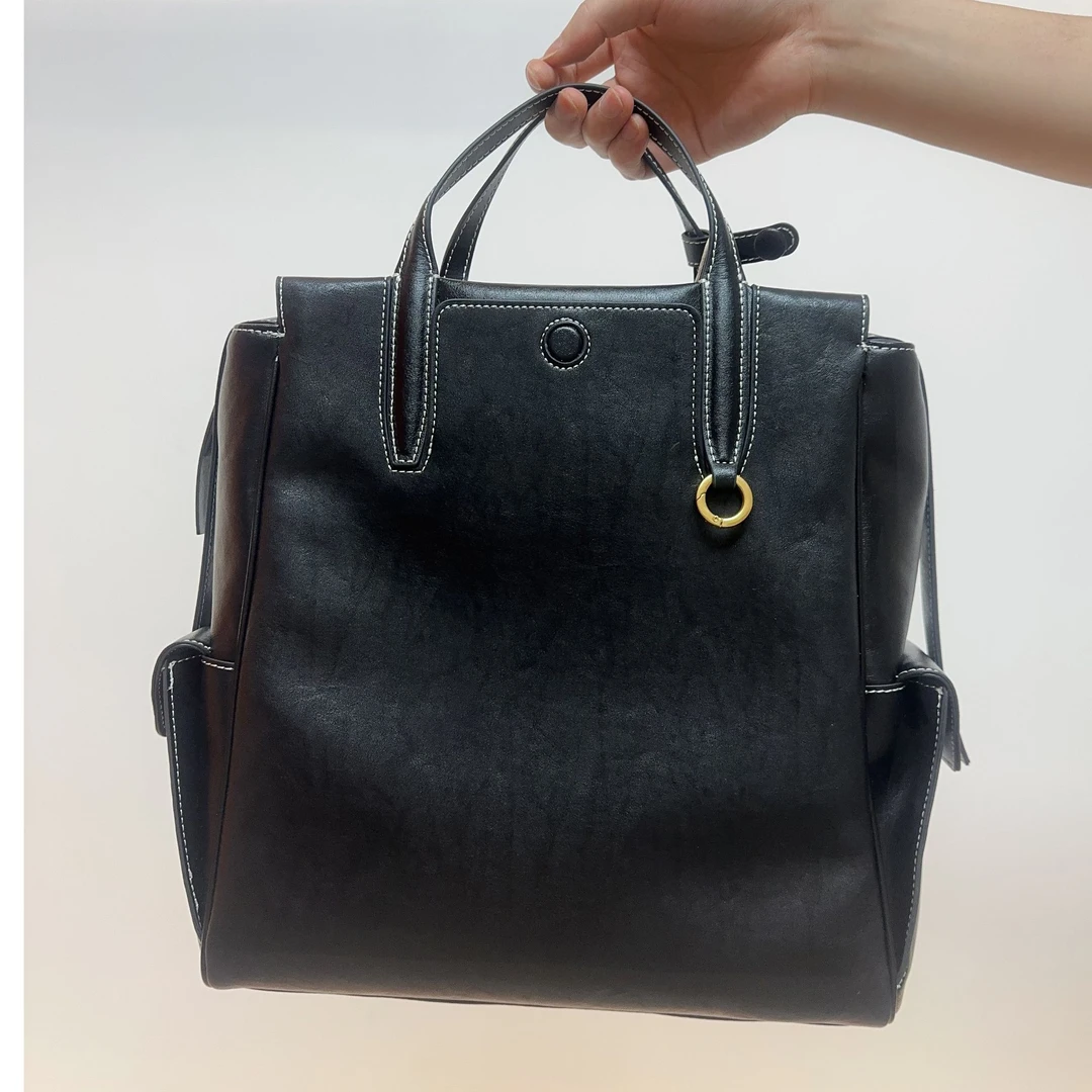 【山下双肩包百搭轻奢】小黑包包大容量出行方便旅游通勤上班通勤