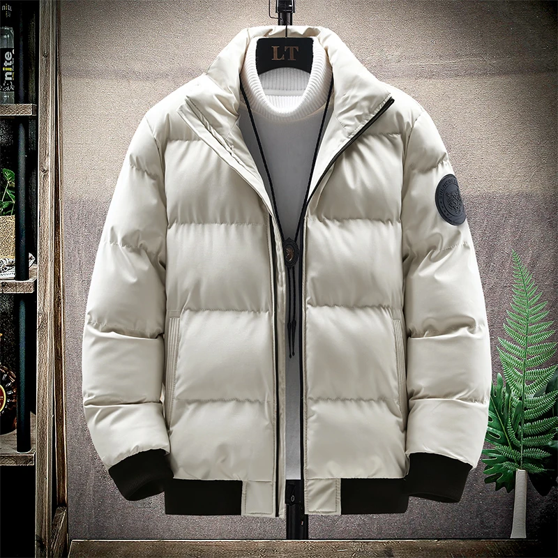 25品牌男士羽绒棉服秋冬季加厚保暖休闲立领修身防寒棉衣外套潮流