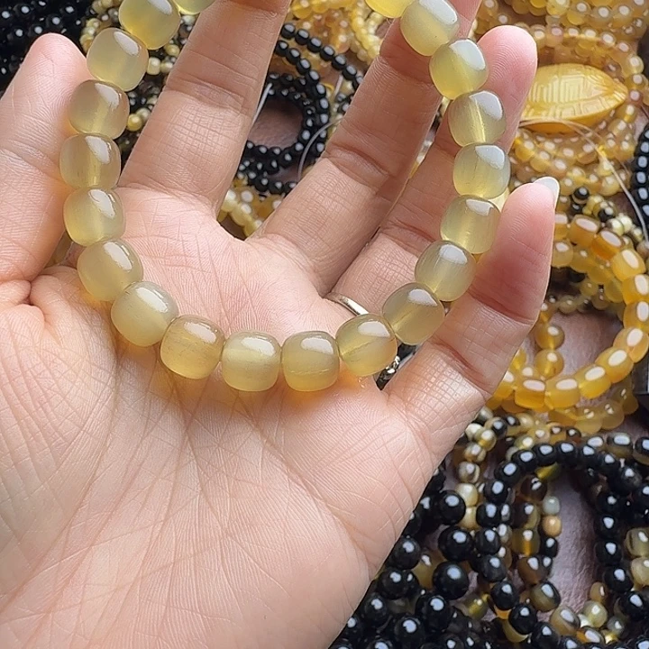 半***仙木质类绵羊角手串