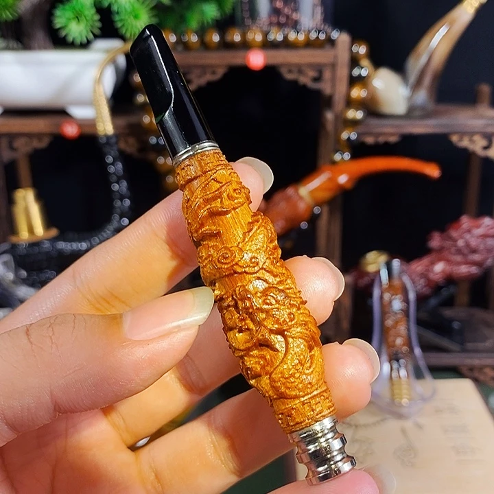 高端定制金丝楠烟嘴