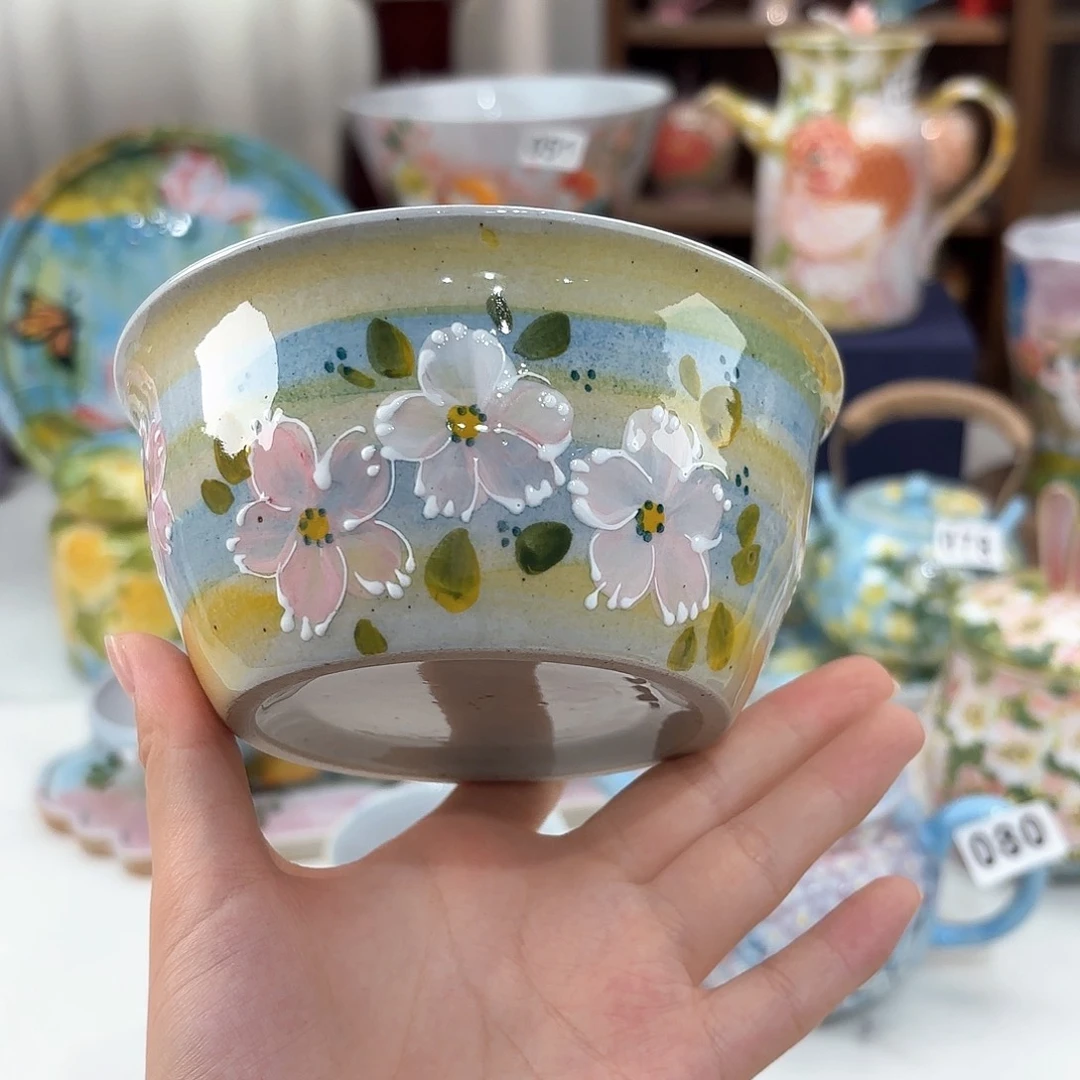 景德镇手绘高温釉下彩陶瓷茶具