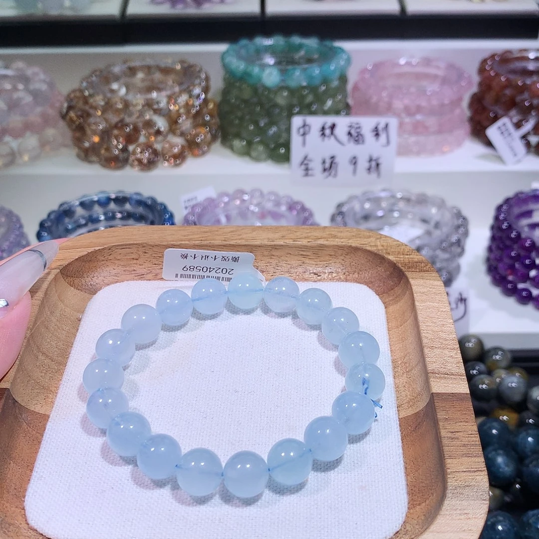未镶嵌手链水晶海蓝宝10