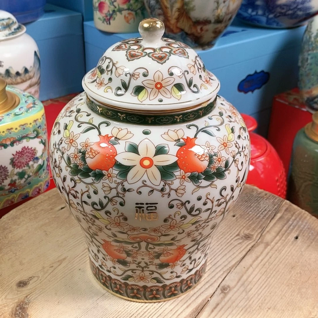 【闪购商品】瓷片陶瓷茶叶罐密封罐