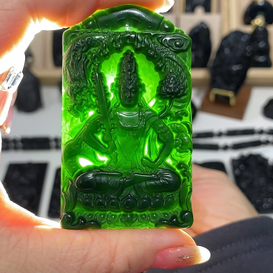 岫玉未镶嵌天然岫玉蛇纹石玉颈饰