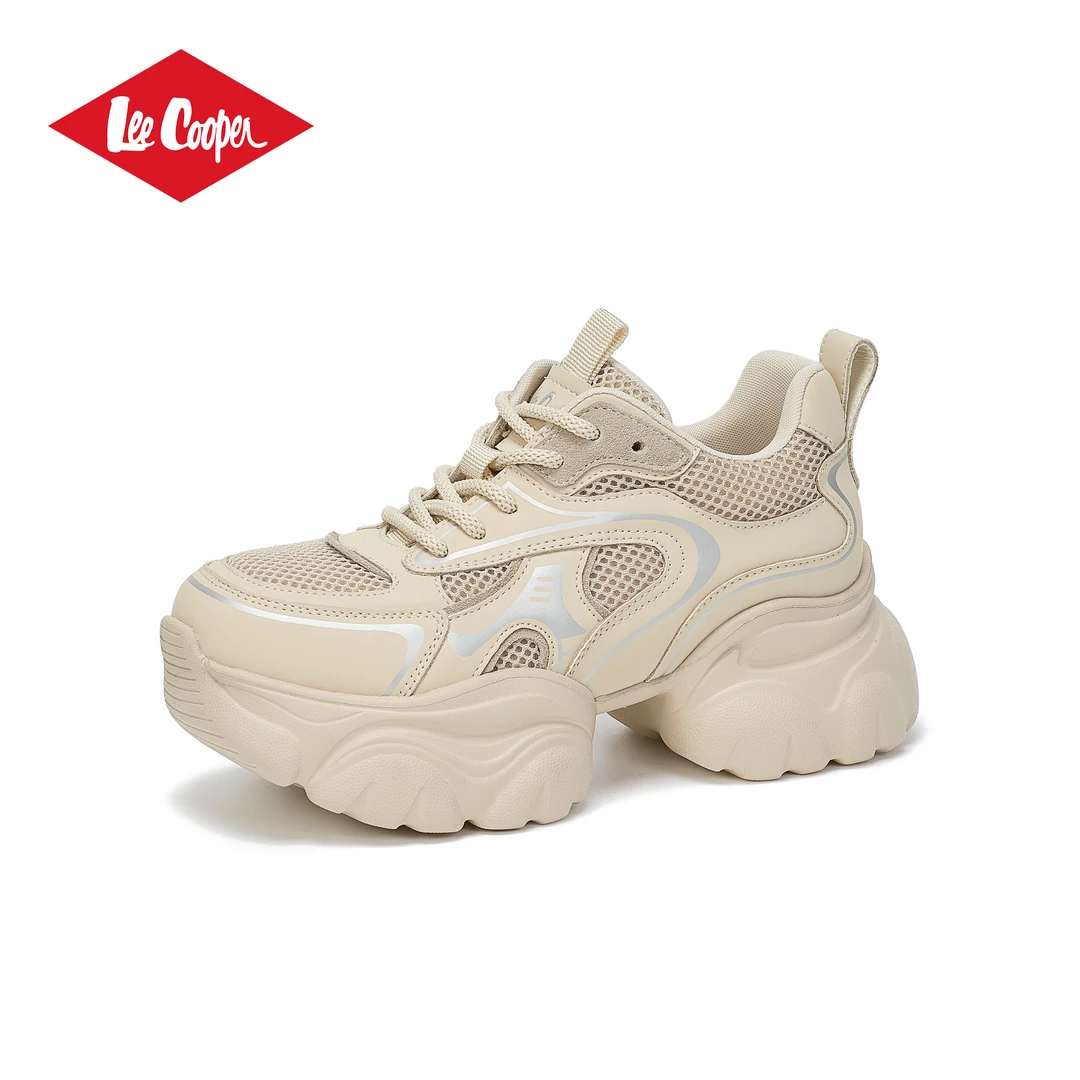 LEE COOPER复古简约厚底老爹鞋女2026春季款保暖加厚运动休闲鞋