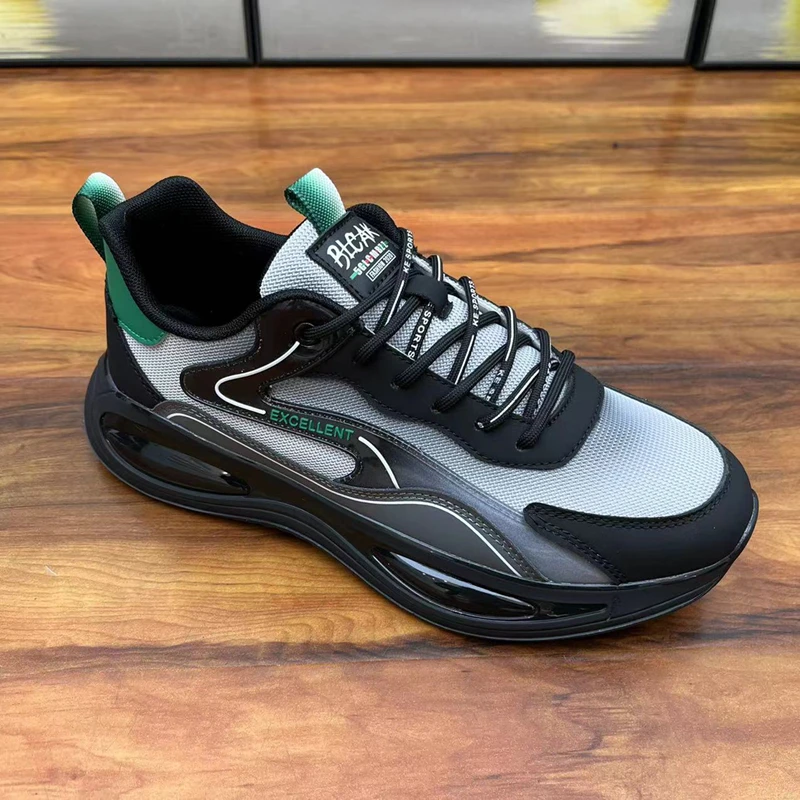 男鞋2025春季双网男士休闲鞋潮流舒适透气百搭运动鞋跑步鞋子男