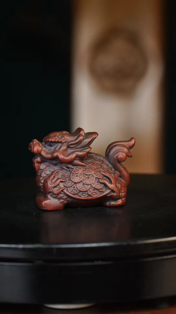 紫玄武 宜兴紫砂茶宠
