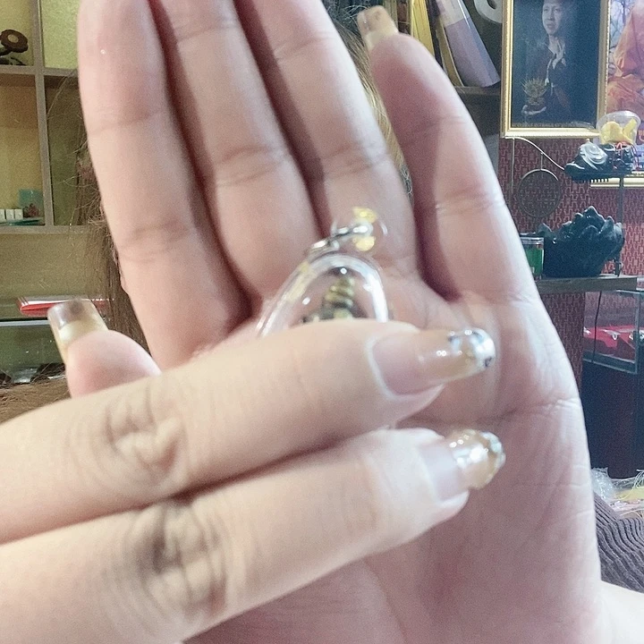 泥塑拍拍九宝铜吊坠挂件