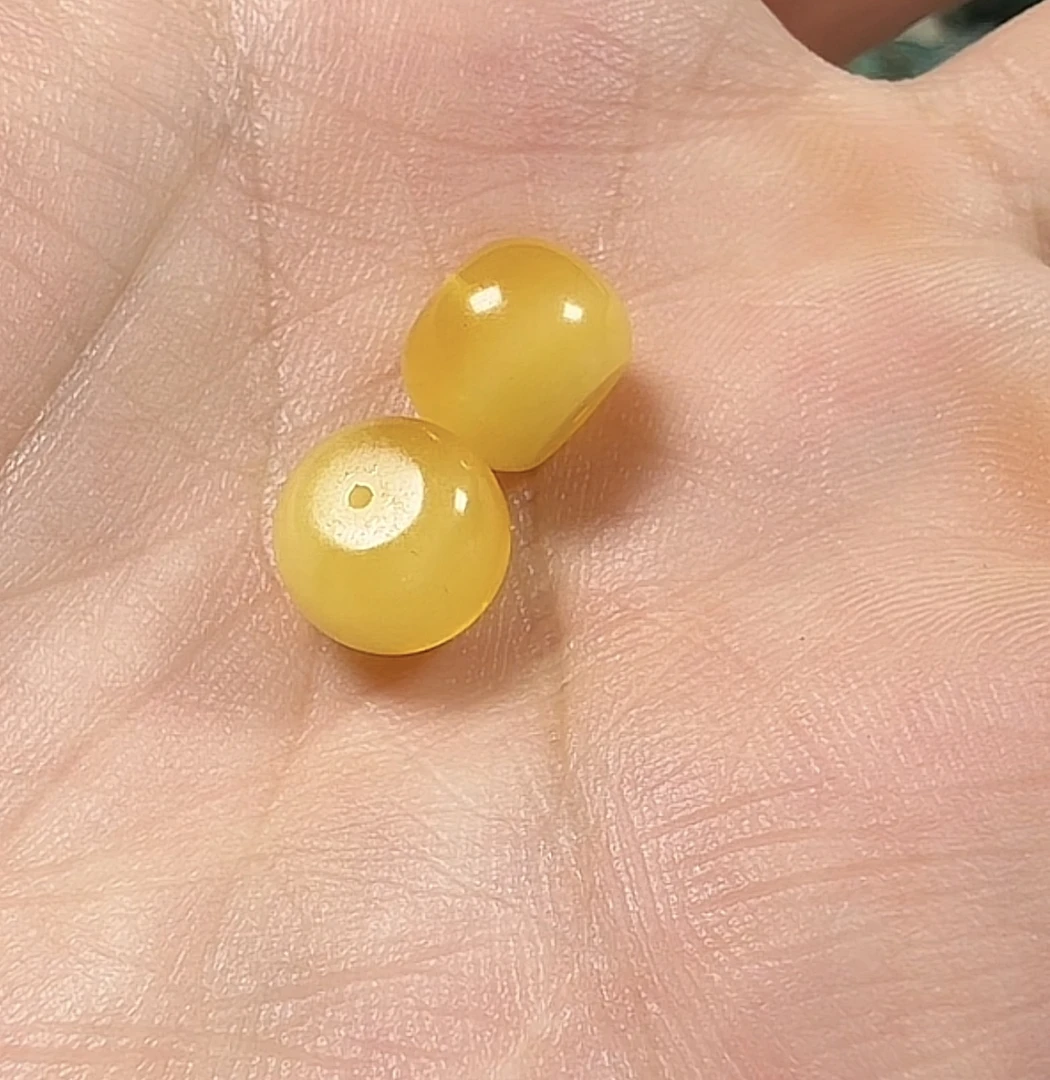 蜜蜡单珠，配饰单珠