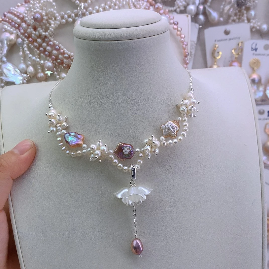 未镶嵌项链淡水珍珠