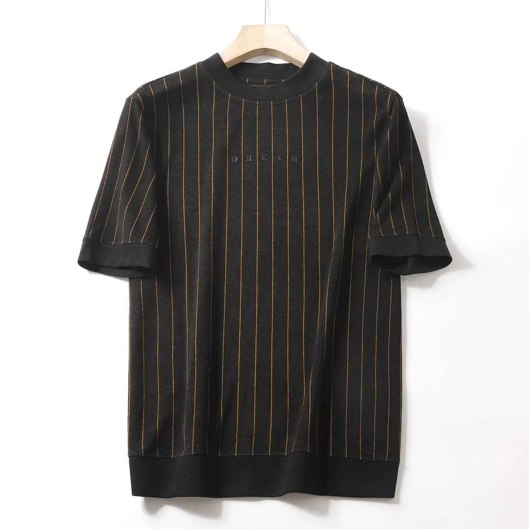 含羊毛半袖打底衫！男士秋冬圆领加厚抗起球短袖羊毛衫！007